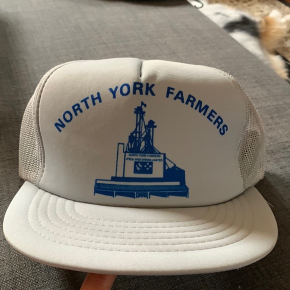 Grey North York Famers Vintage Trucker Cap - Picture 1 of 4